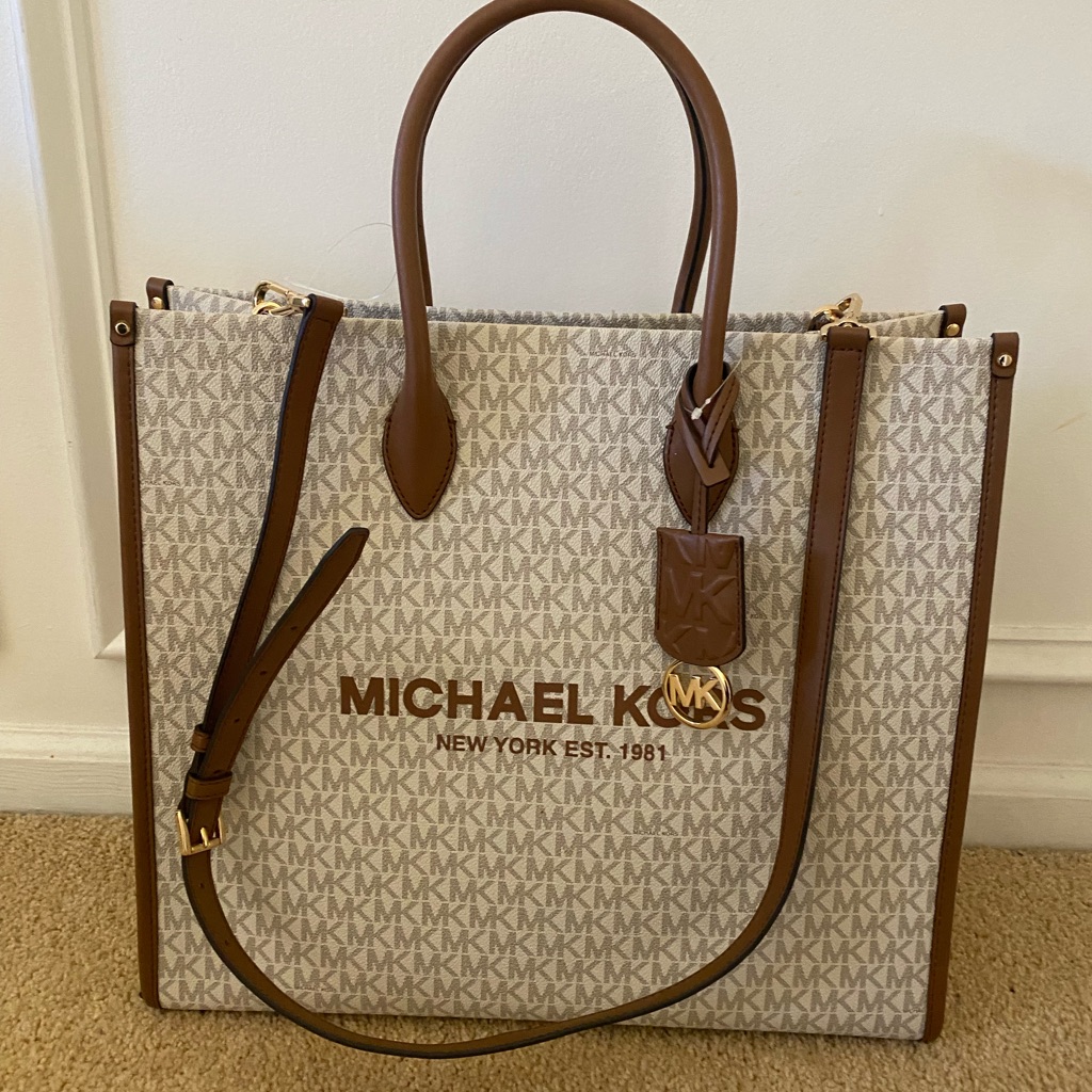 Michael Kors Mirella Vanilla Lg Ns Signature Tote